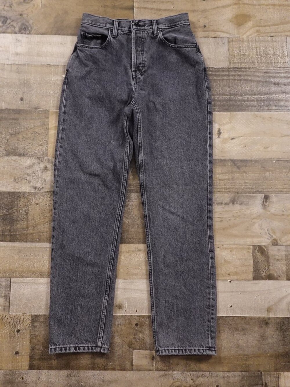 Everlane The 90s Cheeky Jean Women’s 24 Gray High Rise Straight Denim Button Fly